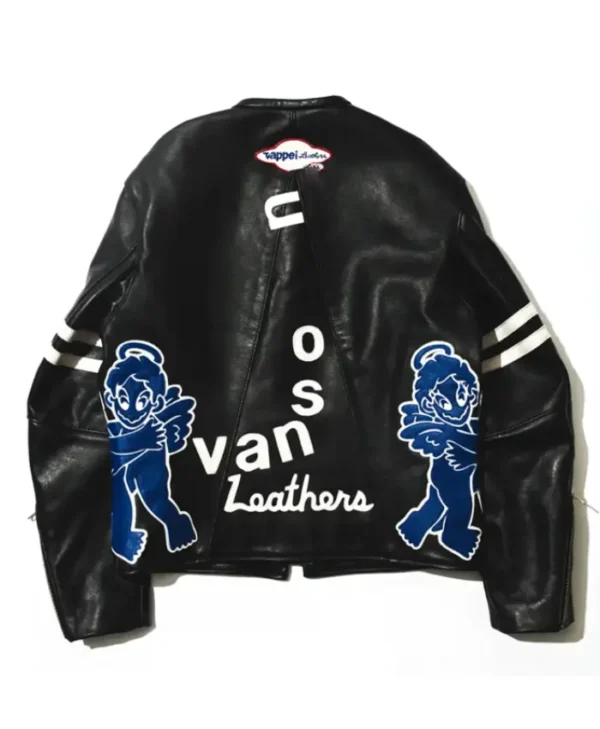 Vanson X Tappei X Future Archive Black Jacket