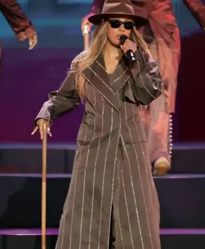 Victoria Monét iHeartRadio Festival Brown Coat