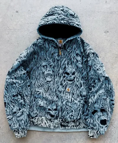 Wall of flesh Destroyed Vintage Dyed Carhartt Jacket