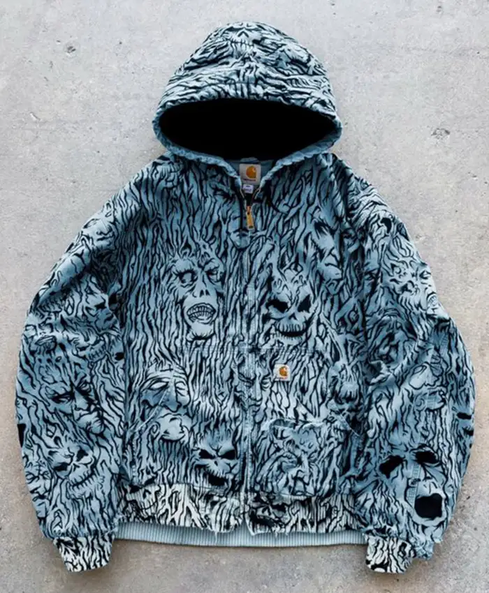 Wall of flesh Destroyed Vintage Dyed Carhartt Jacket