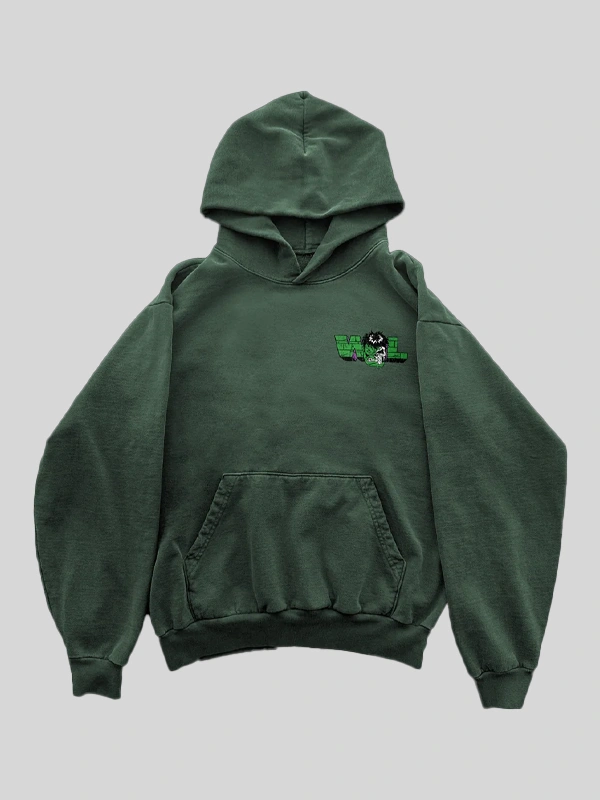 Warren Lotas Angry Man Zip Hoodie