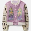Who Decides War Pink Namesake Varsity Jacket