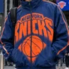 Women KATSEYE SNL S52 Knicks Snap Button Jacket
