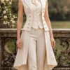 Women’s Ivory Regency Style Double Breasted Tailcoat