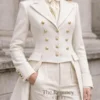 Women’s Ivory Regency Style Double Breasted Tailcoat
