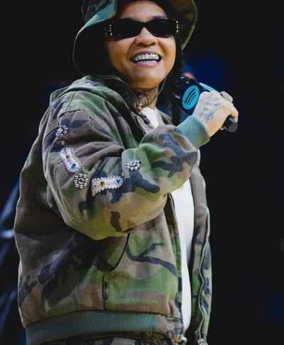 Young M.A Barclays Center NY Liberty Camouflage Jacket