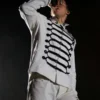 Yung Lean White Napoleon Military Jacket