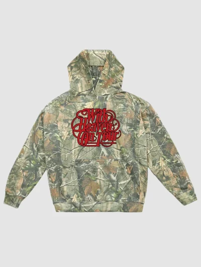 Zach Bryan With Heaven On Top Camo Tour Hoodie