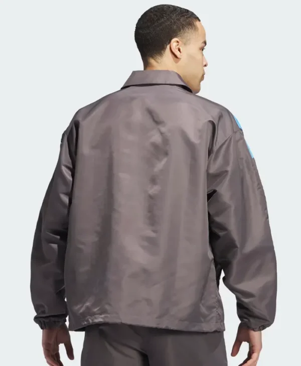 adidas Anthony Edwards 1 Charcoal Coach Jacket