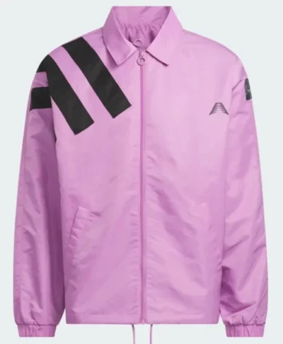 adidas Anthony Edwards 1 Pink Coach Jacket