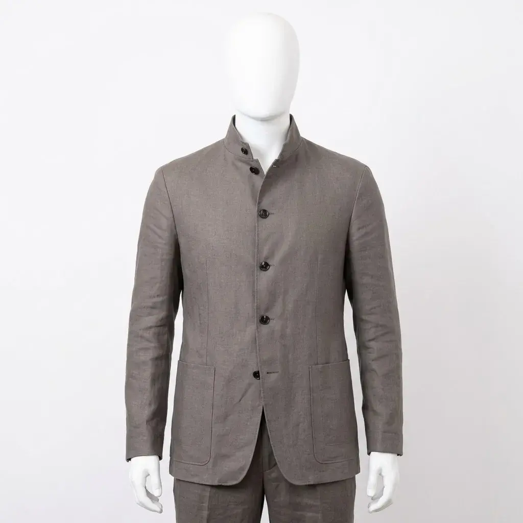 Bunker 2026 Florian Zeller Gray Cotton Jacket - Image 2