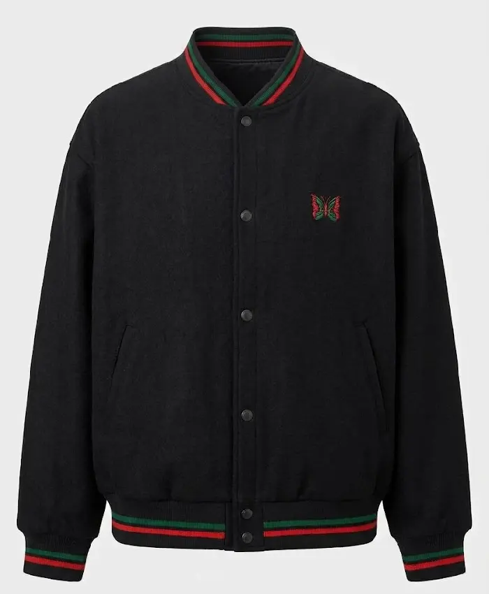 buy Needles x A Tribe Called Quest Black Varsity Jacket