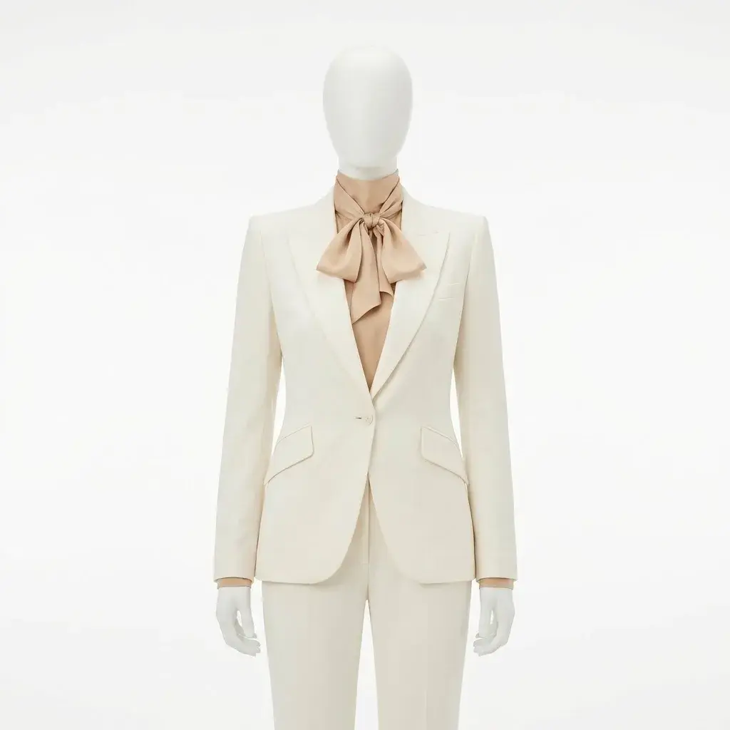 shop Malin Akerman The Hunting Wives S02 Ivory 2Piece Suit